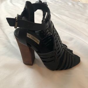Steve Madden, size 5, black heels.